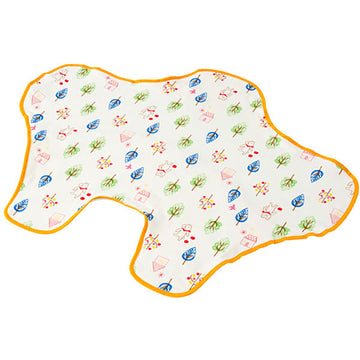 Wガーゼおくるみケット フォレストフレンズ ホワイト 日本製 フジキ 寝具【送料無料 沖縄・一部地域を除く】